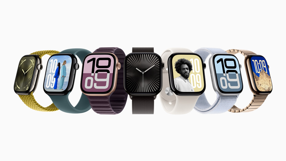 Nuovo Apple Watch 10, ora disponibile in titanio.