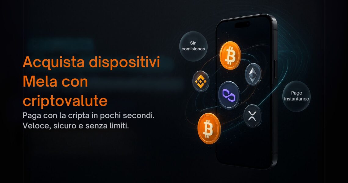Acquista dispositivi Apple con crypto