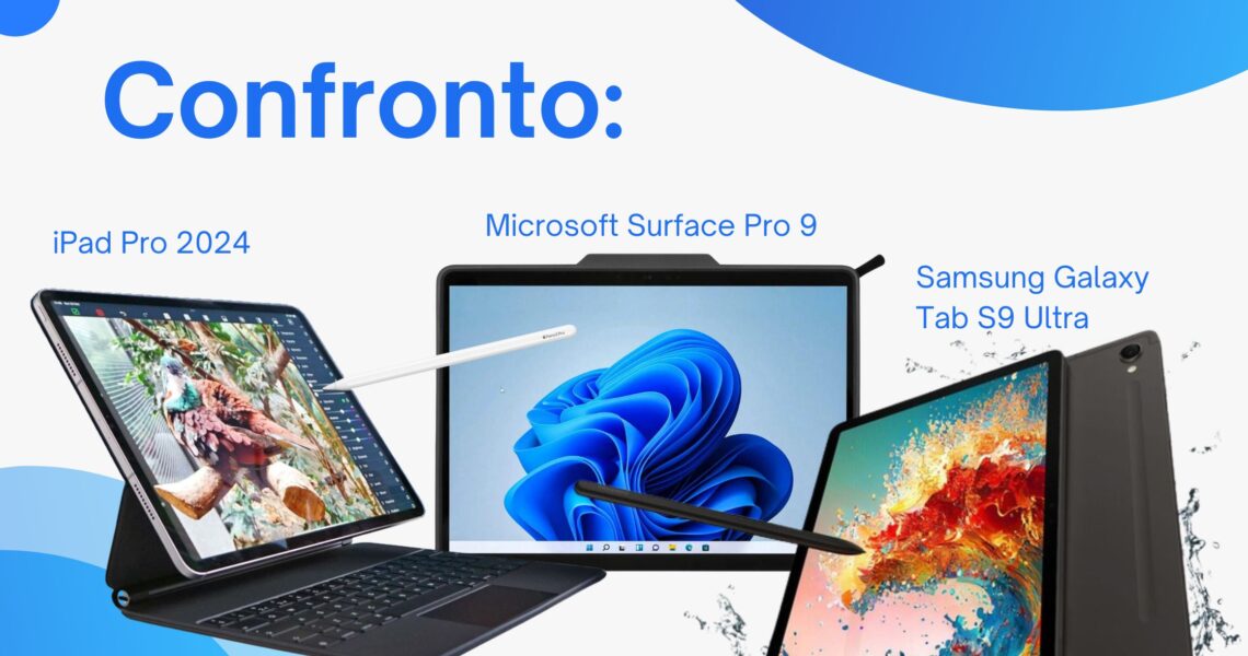 Confronto tra iPad Pro M4 con Samsung e Microsoft